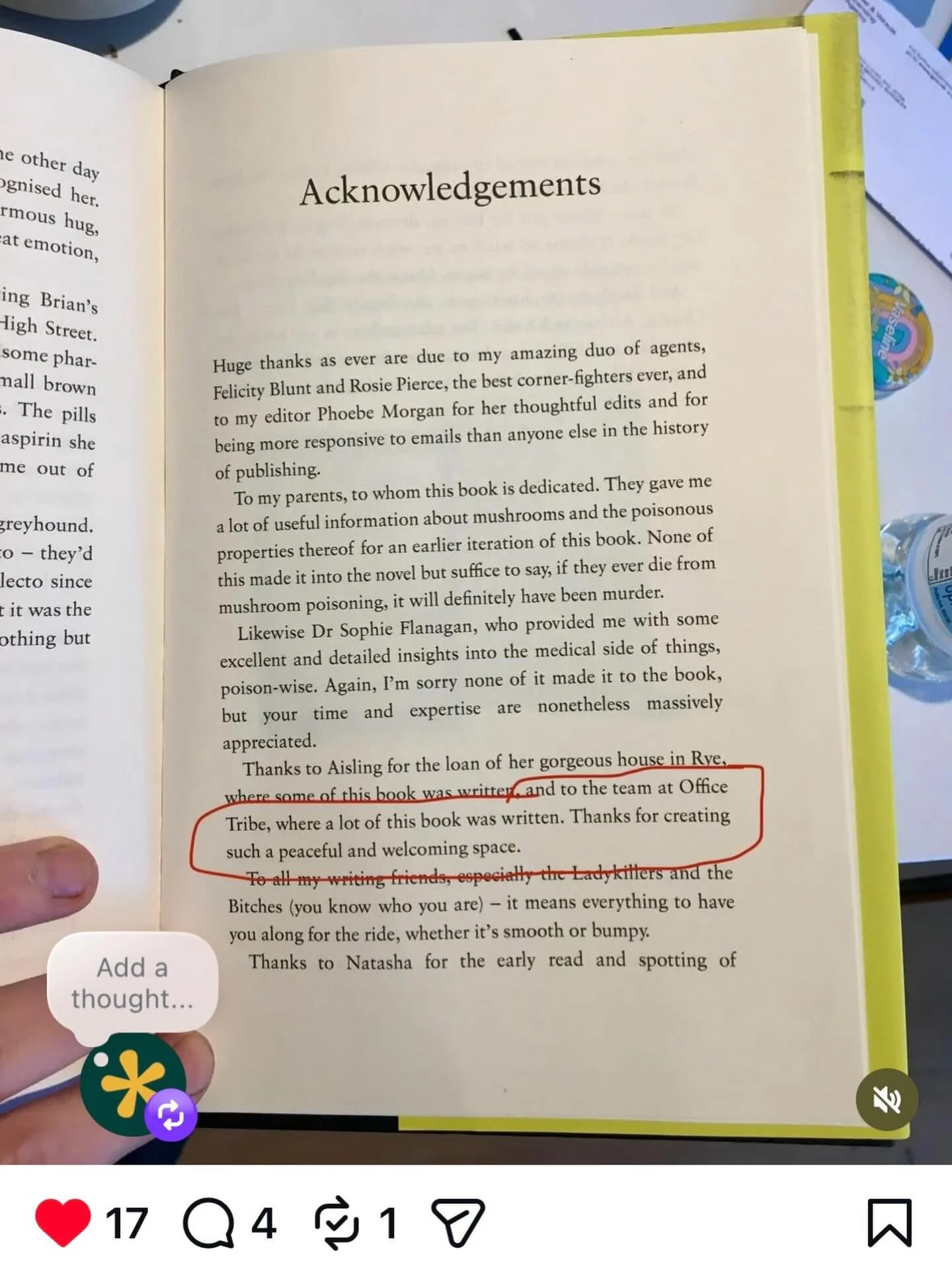 A huge shoutout to the brilliant Laura Marshall, who&rsquo;s just released her new book Kiss Mary Kill&nbsp;🎉📚 @lauramarshallauthor 

We&rsquo;re honoured to be mentioned in the book&nbsp; and even luckier to have Laura as part of our Tribe. ❤️

Co