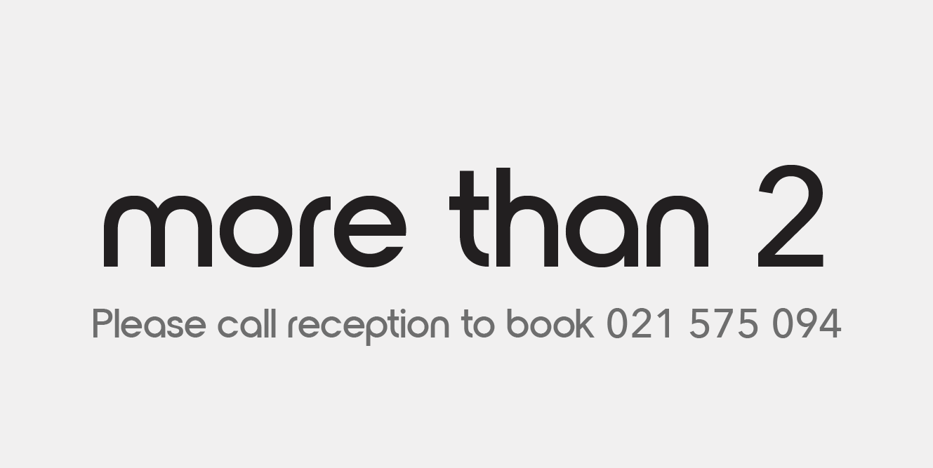 Button to book a massage for more than 2 people