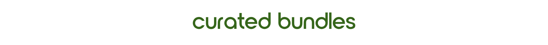 Curated Bundles