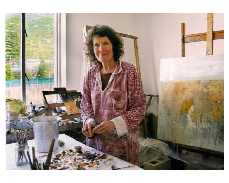 Gail in her studio