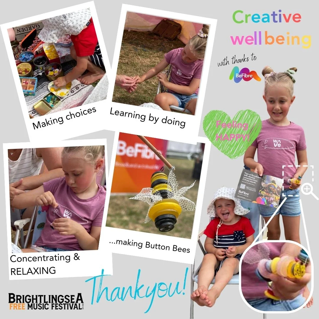  Snapshots of children's festival Craft workshops