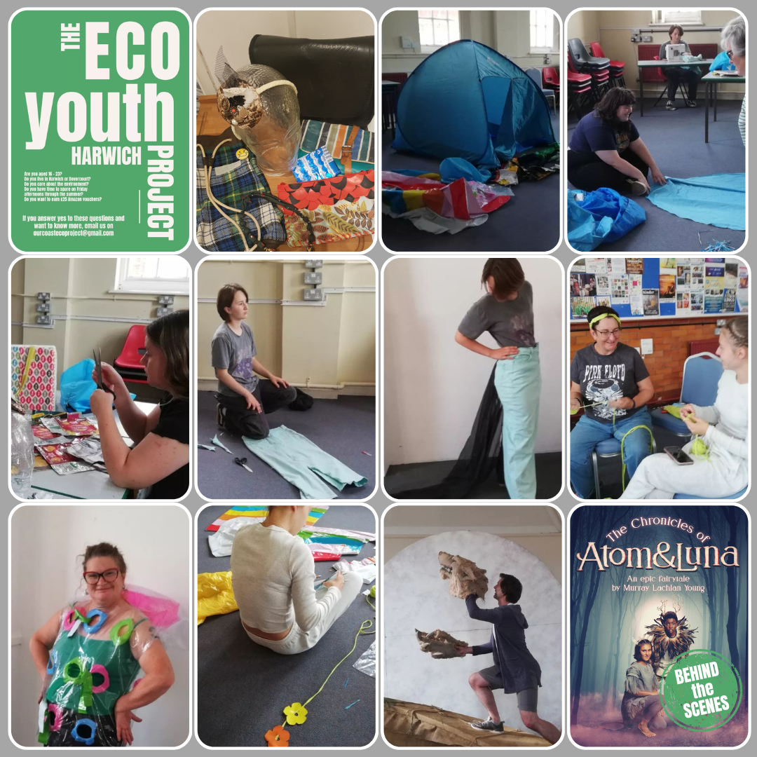 Photo collage of teenagers in Craft workshop