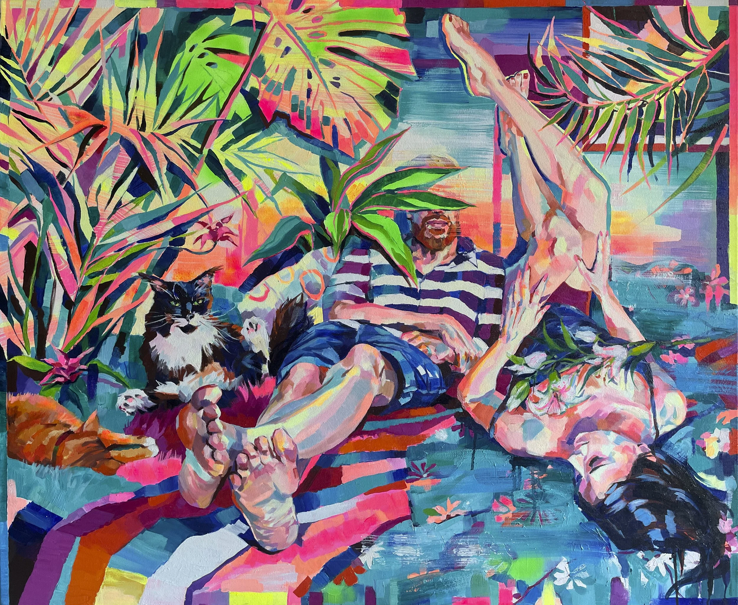 Someday Afternoon - oil, acrylic on canvas, 100 x 120cm
