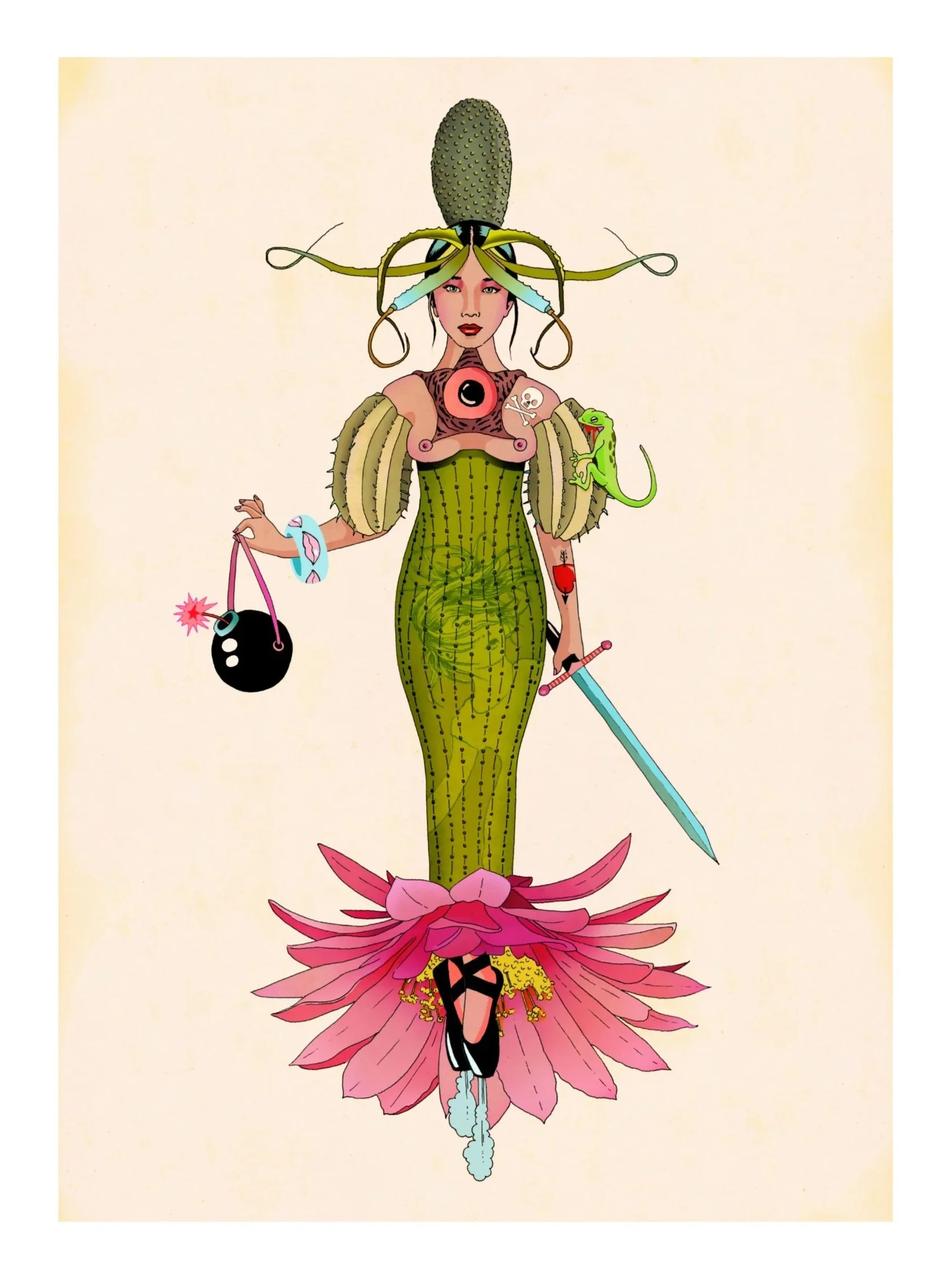 Ballerina I / 2026 / Giclée print on Hahnemulhe Photorag paper / edition of 35 / 20.7x42cm