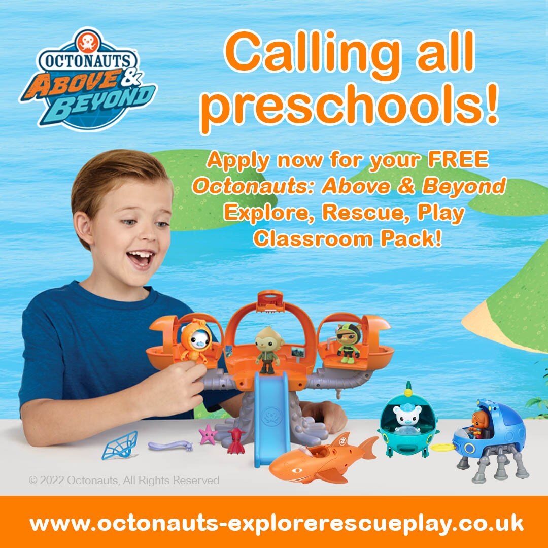 Calling all preschools! 🎓 Apply now for your FREE Octonauts: Above &amp; Beyond Explore, Rescue, Play Classroom Pack worth over &pound;85! 🤩

Applications are now open for the Octonauts: Explore, Rescue, Play campaign. ⚓️ 🐙 This fun and playful, r