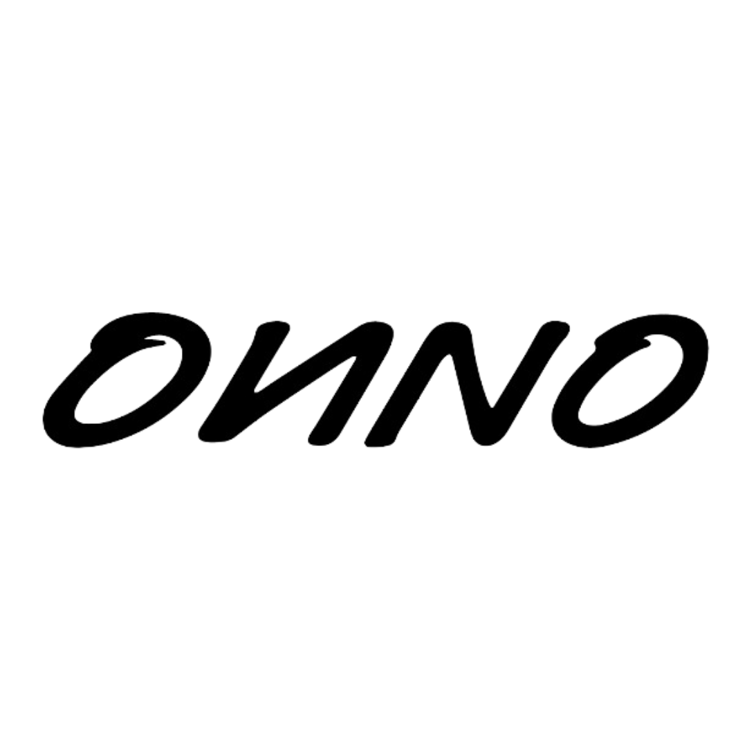 Black background with the word 'ONO' written in cursive white font.