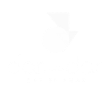 Dar para Dar logo with an arrow pointing to the right and the phrase 'Seja um Aluno' underneath
