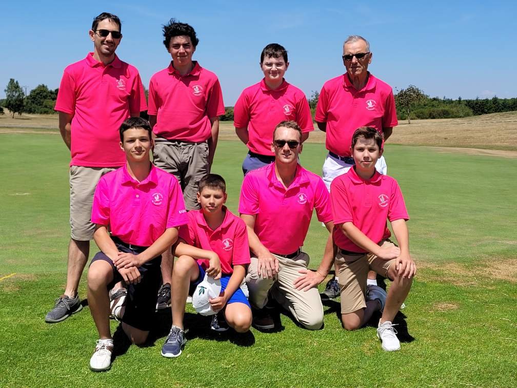 Equipe U16 garçons en Championnat de France Promotion au golf de Bois d'O