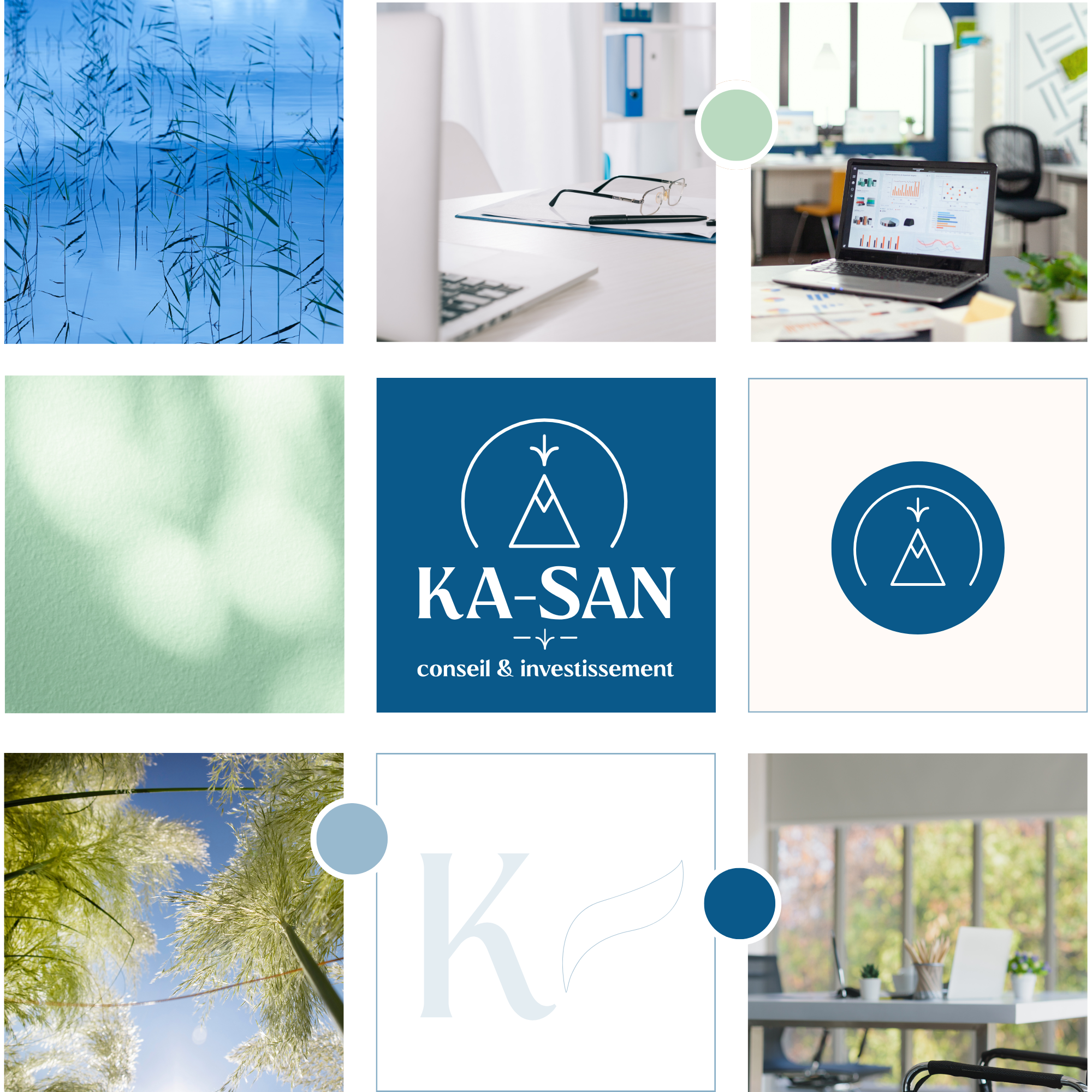 moodboard identite visuelle cabinet conseil