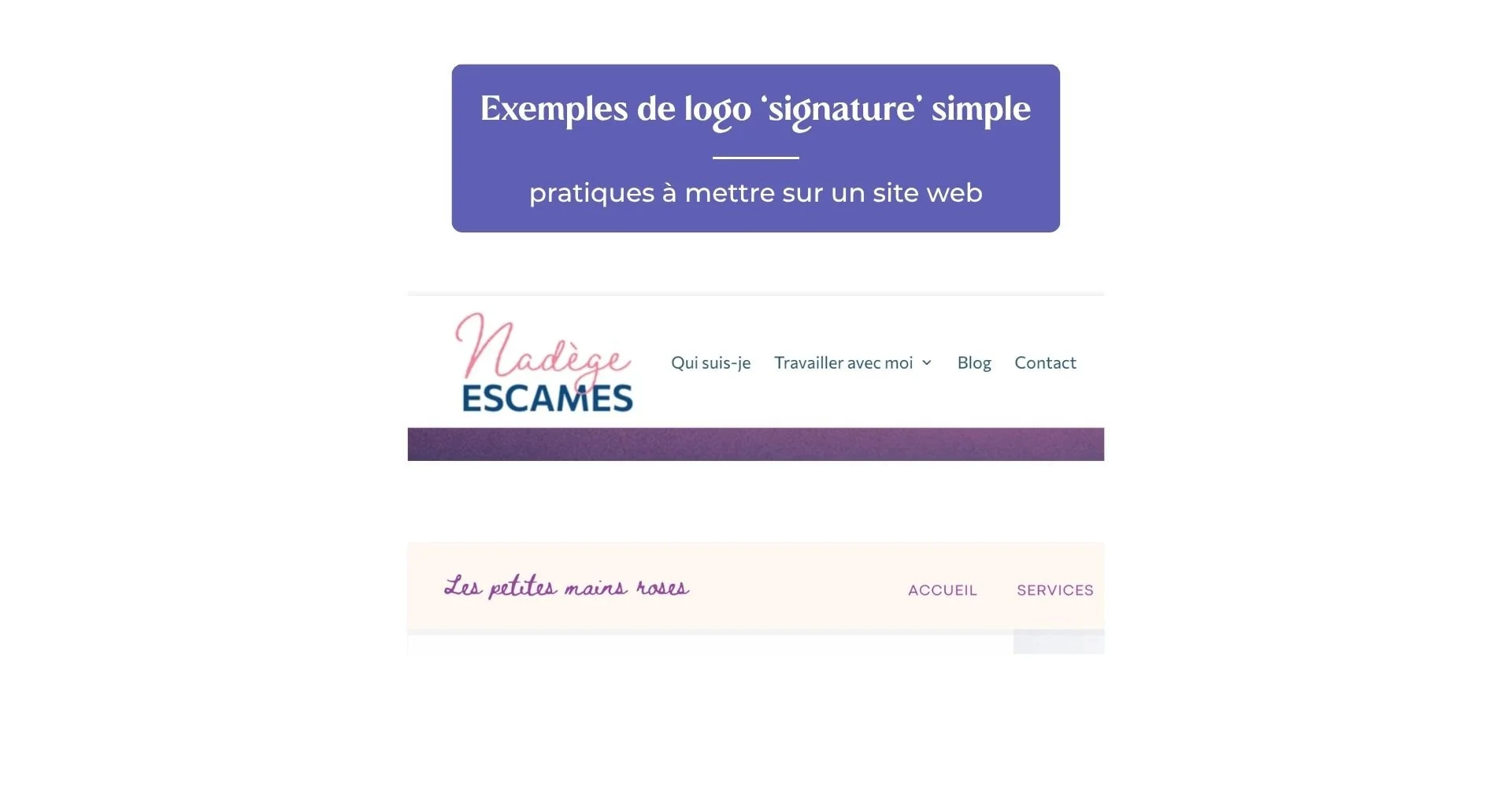exemple logo signature site internet