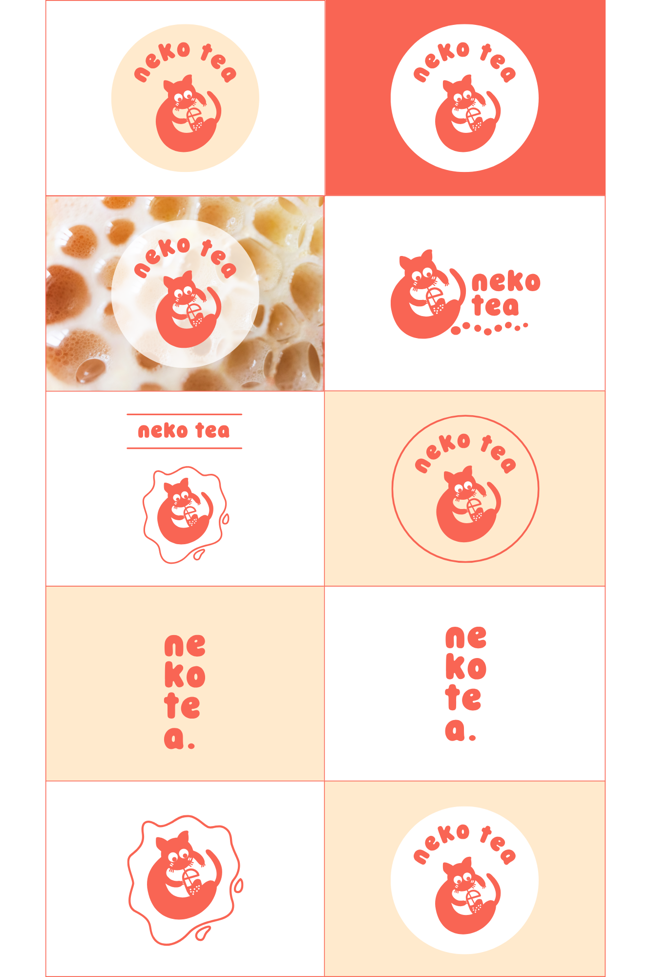 creation logo bubble tea