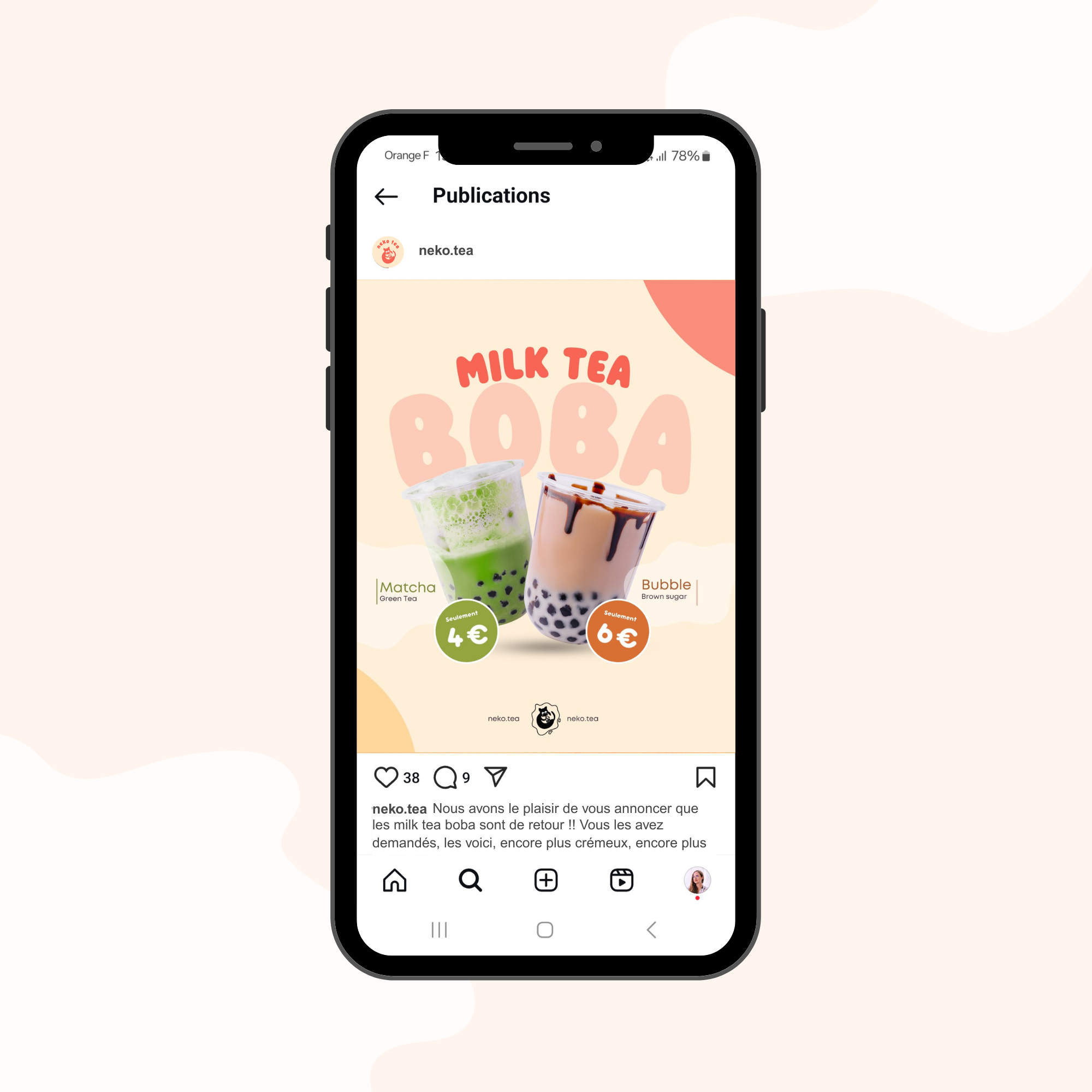 visuel instagram bubble tea