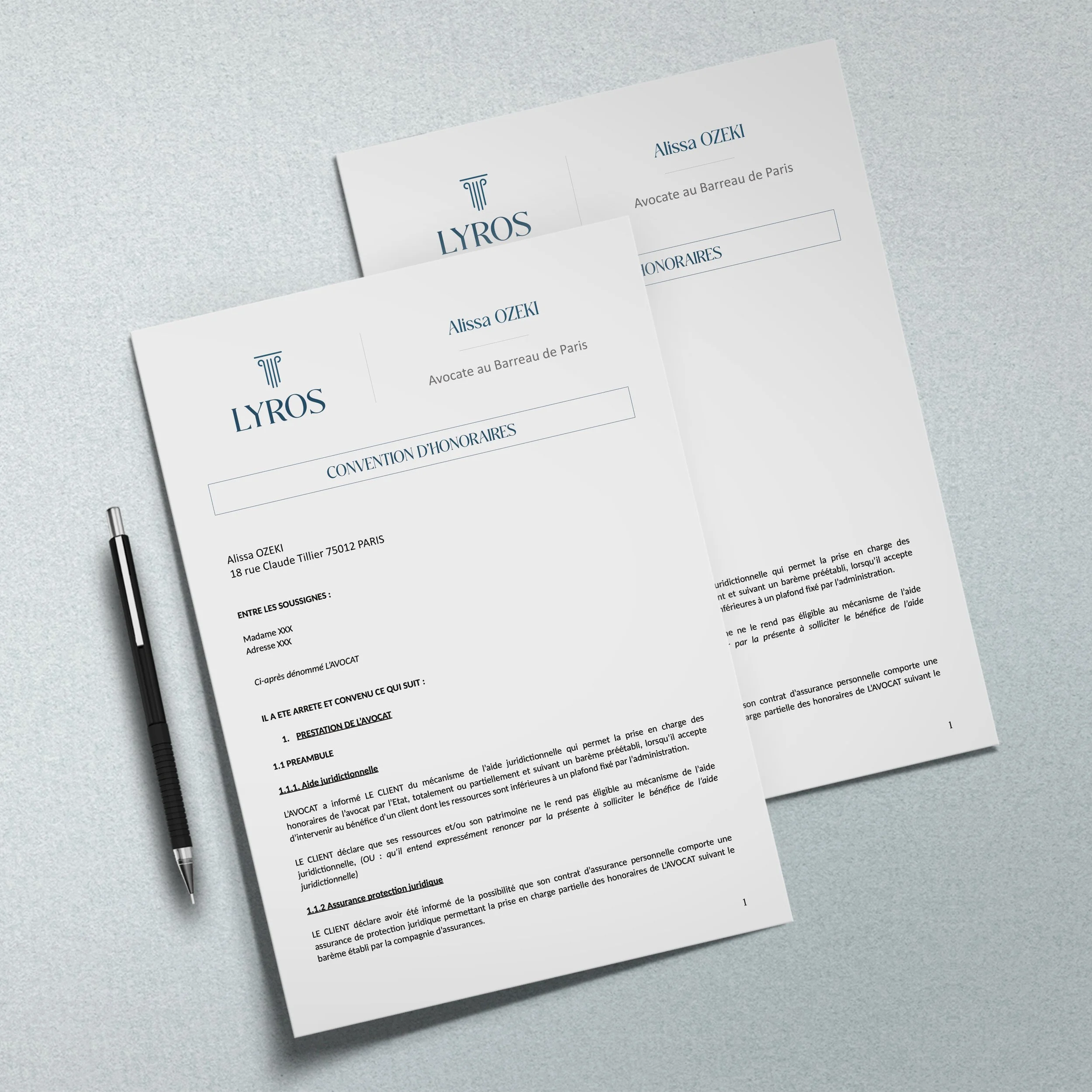 design document cabinet avocat