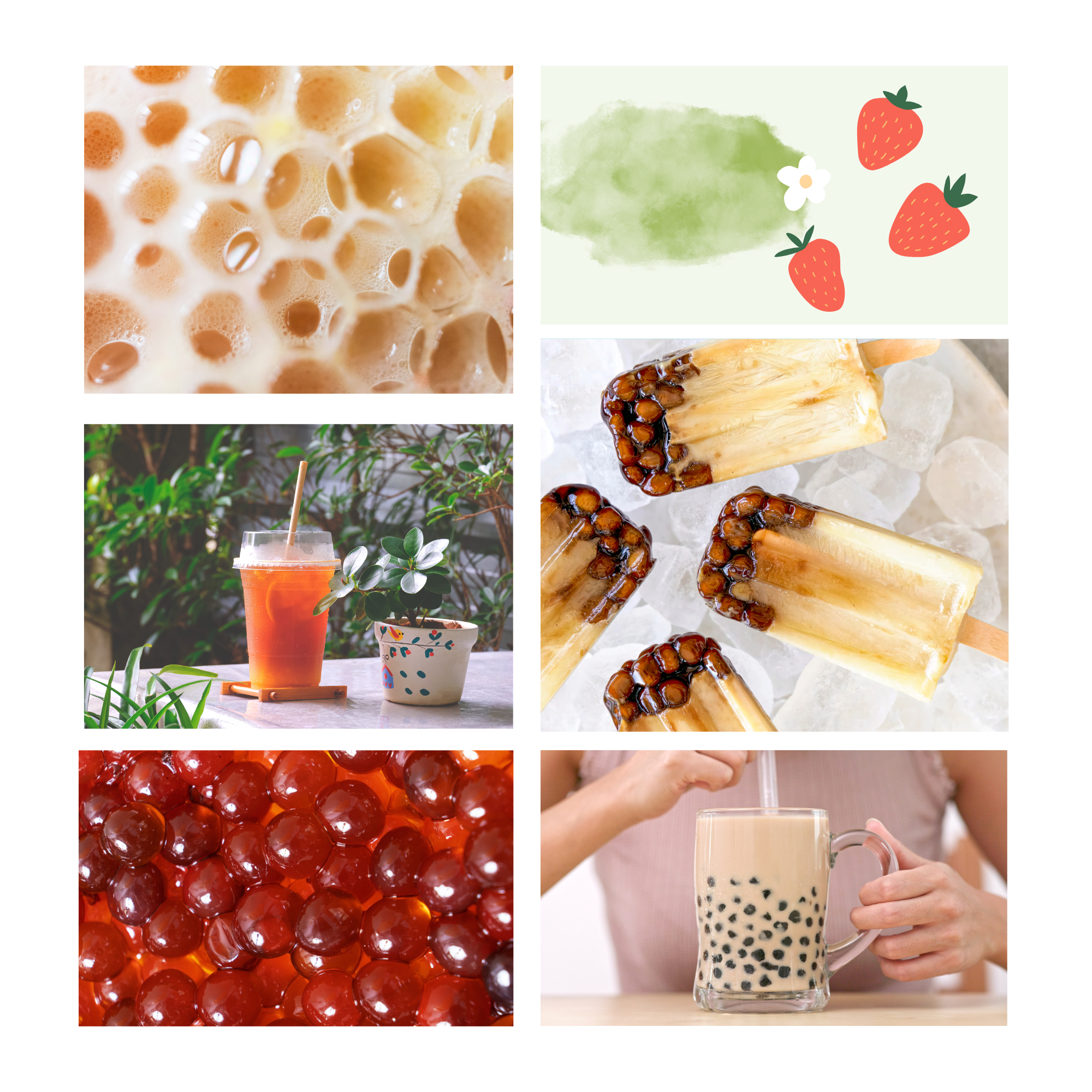 moodboard identite visuelle bubble tea