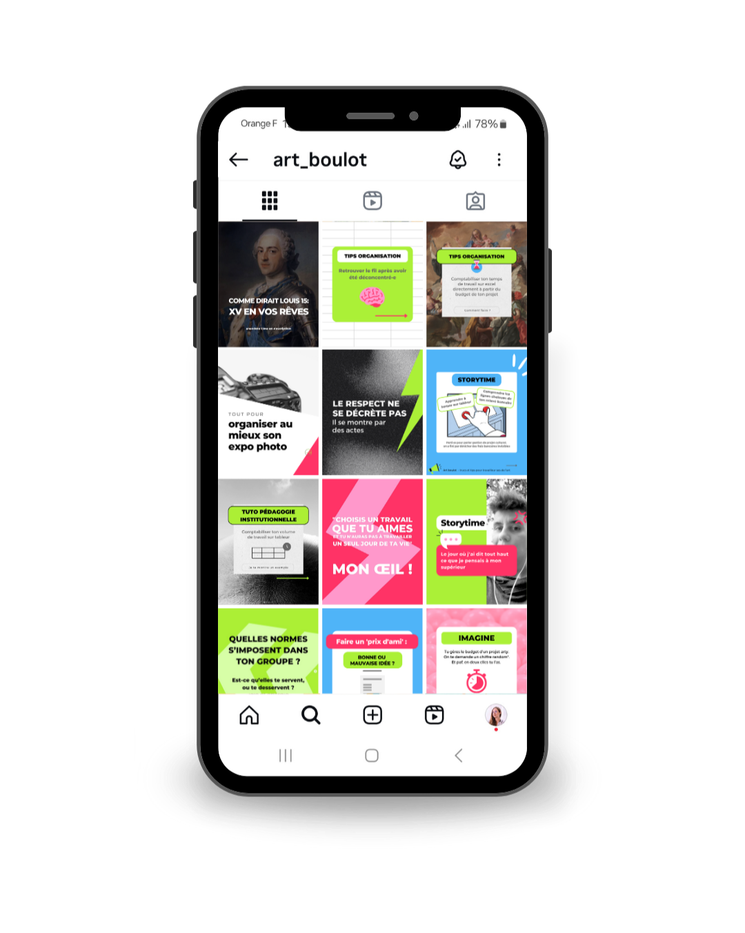 abonnement graphique visuels instagram