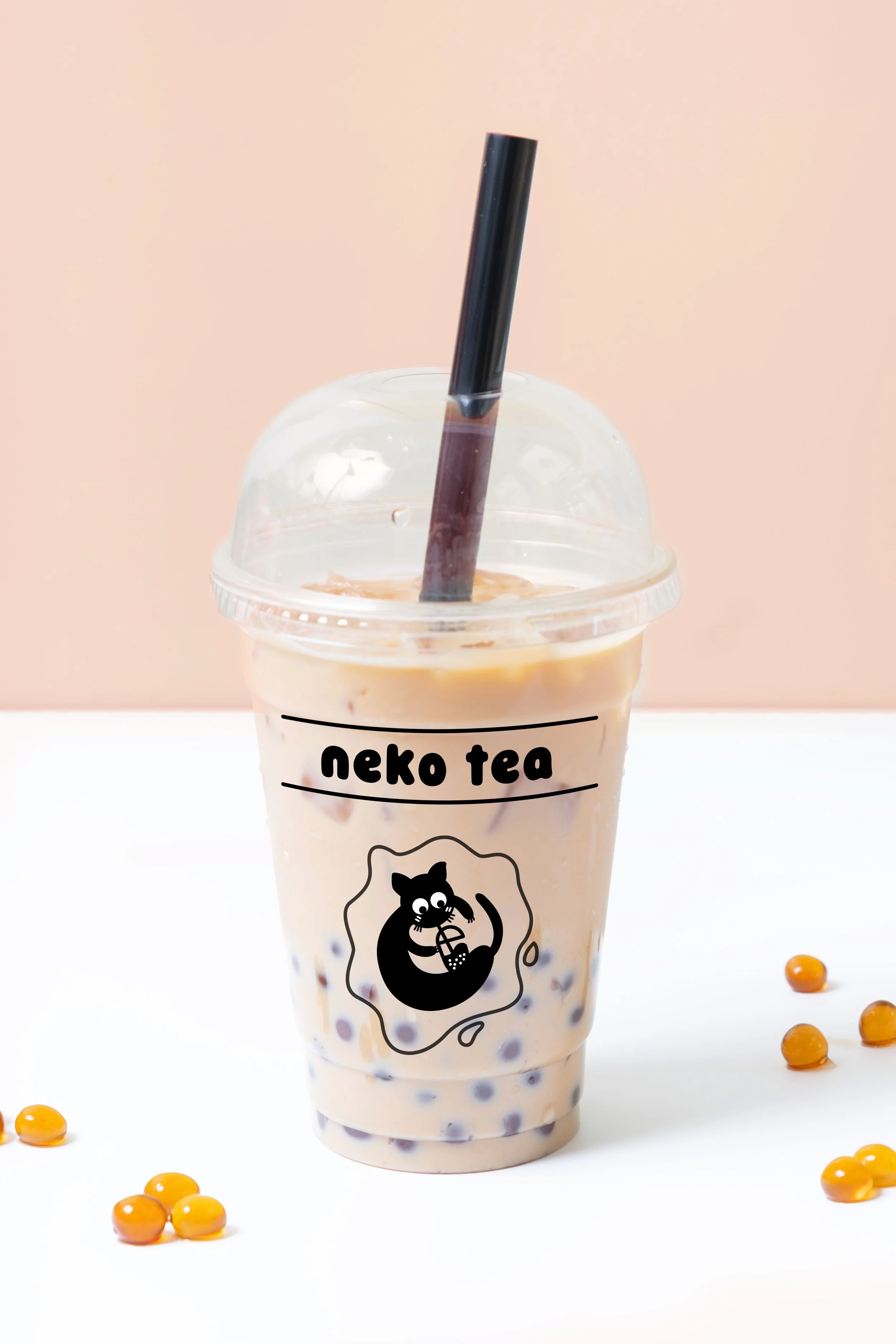 identite visuelle bubble tea shop
