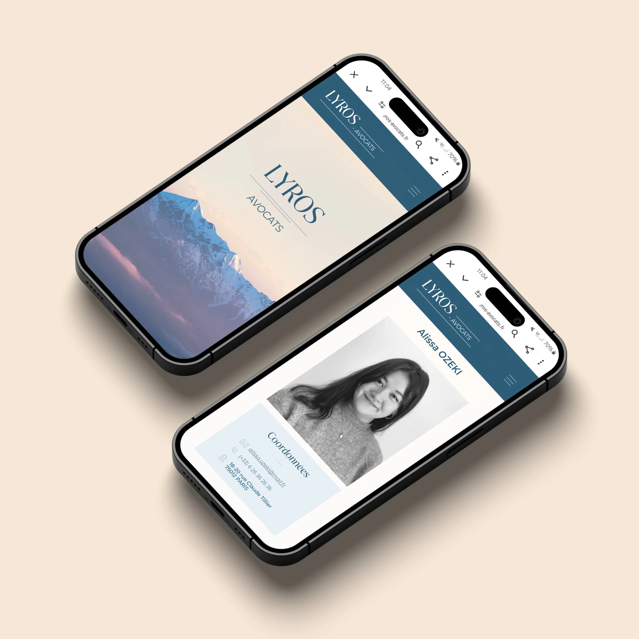 creation site web responsive avocat