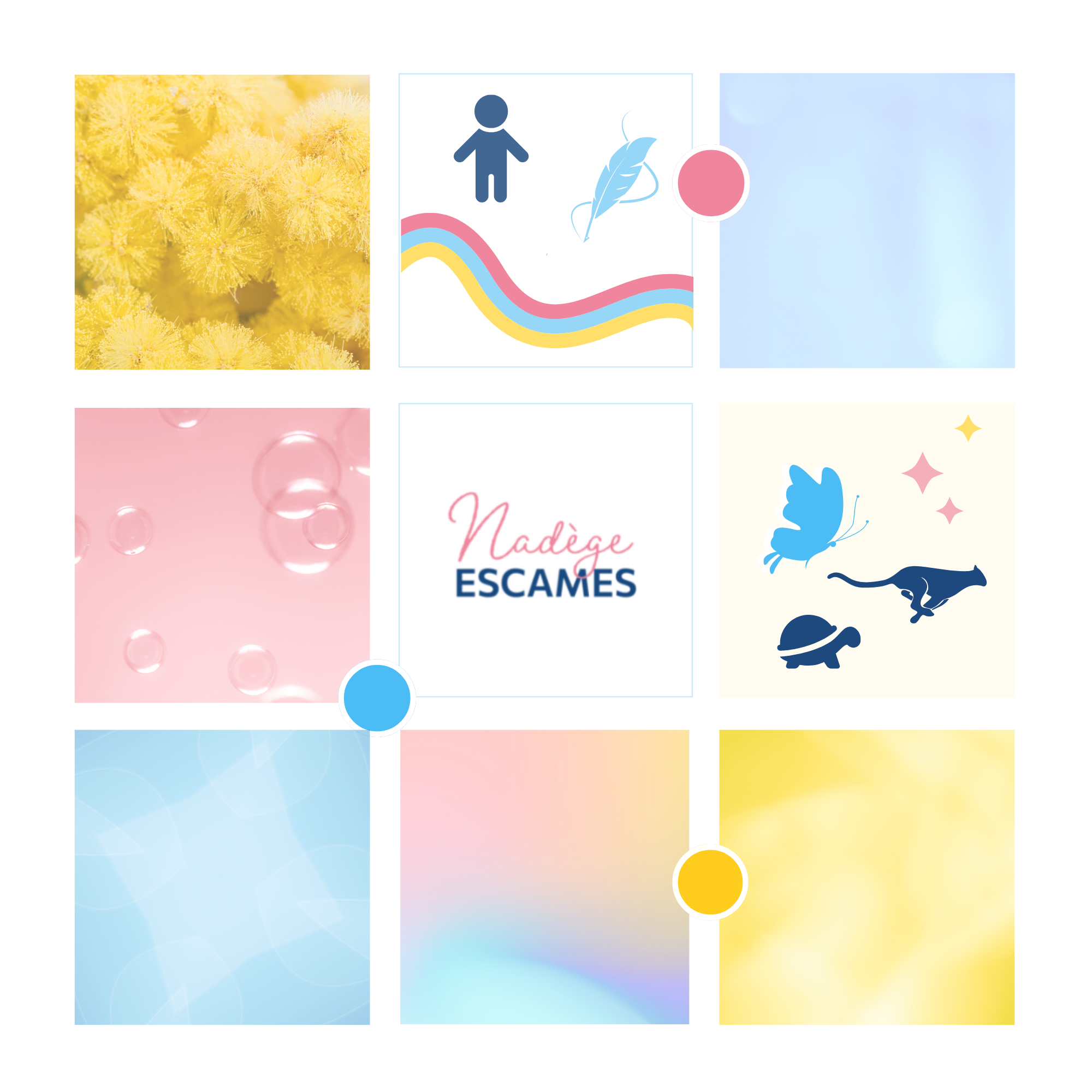 moodboard identite visuelle coach de vie