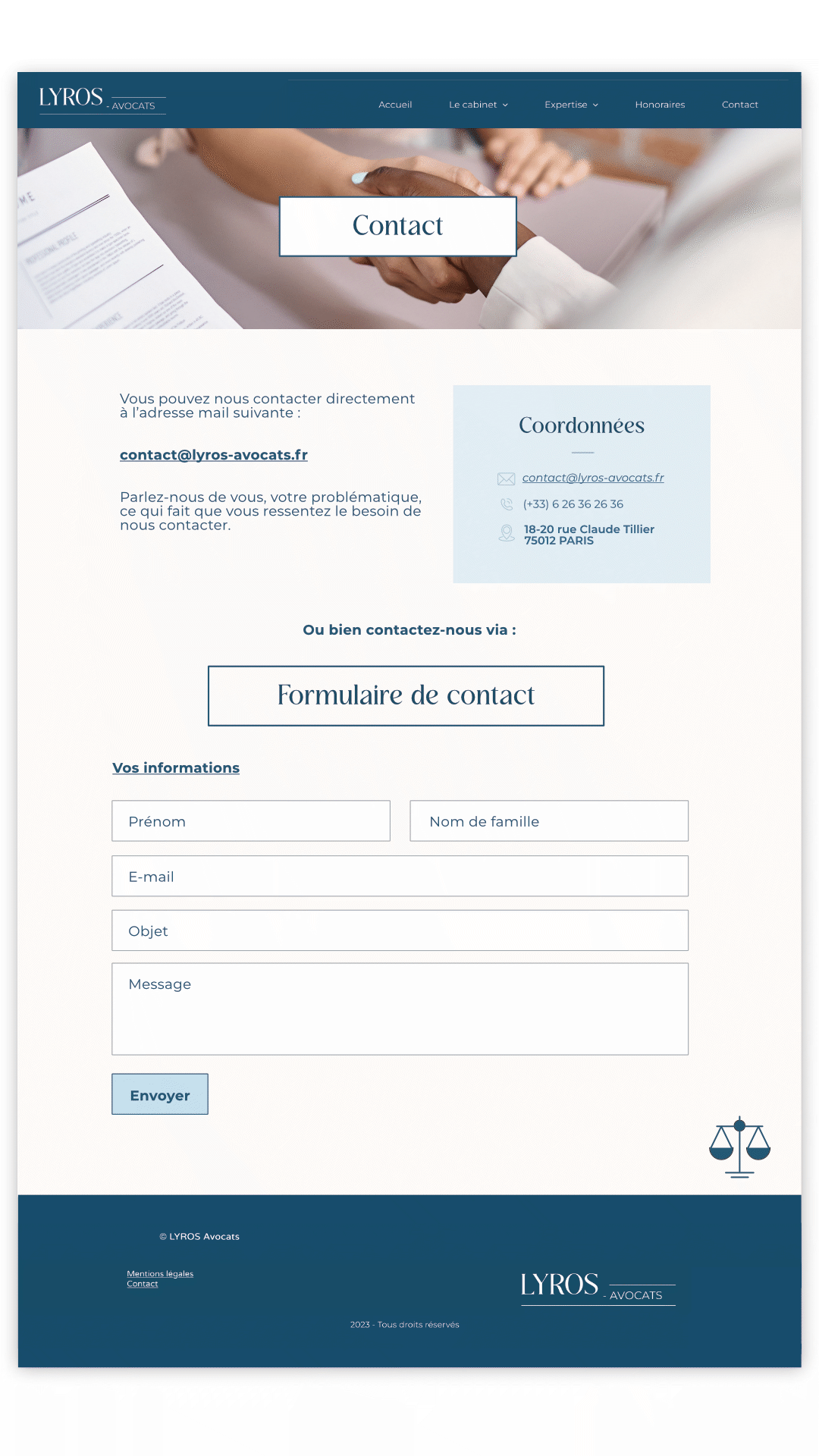 site web cabinet avocat