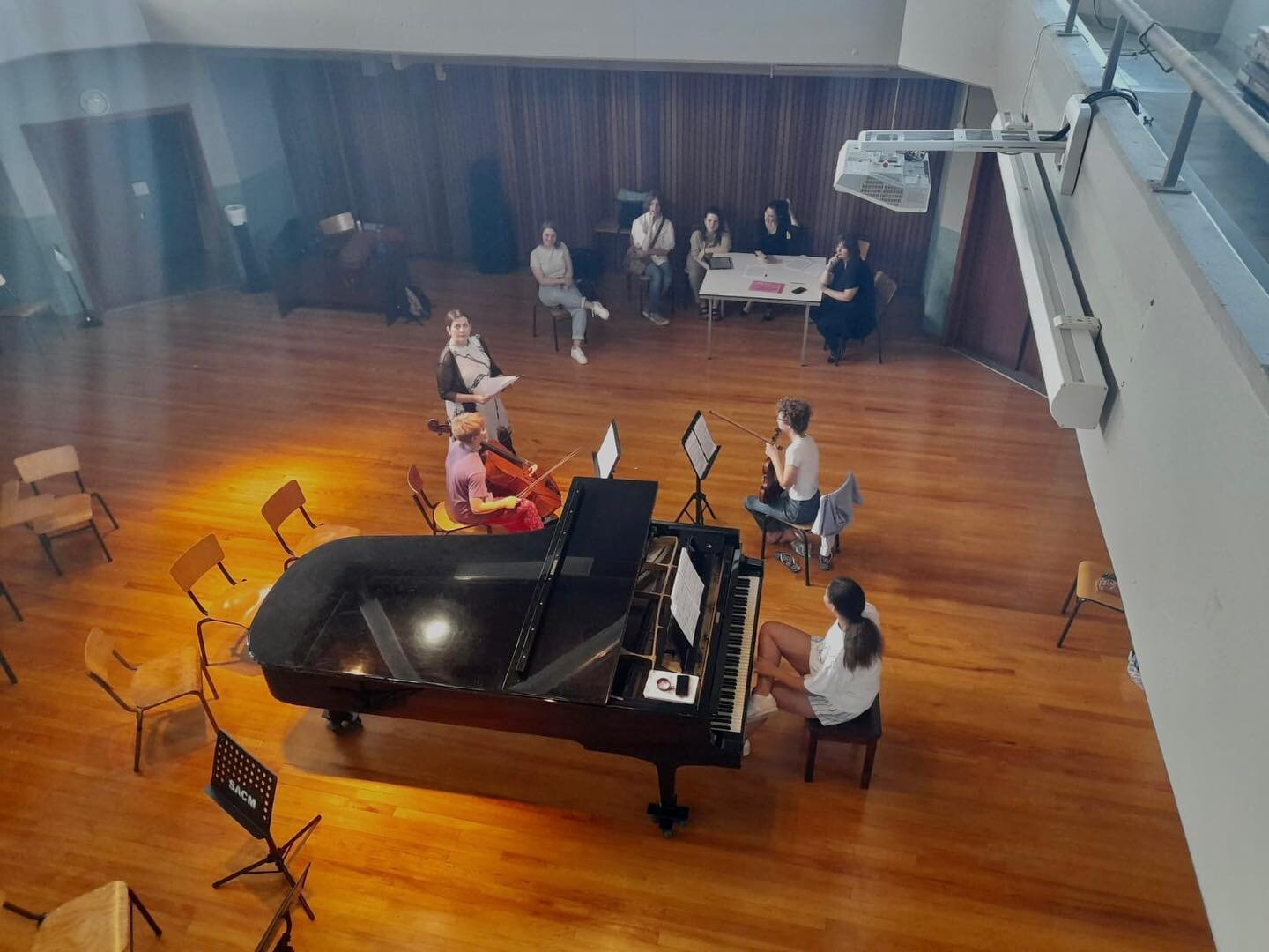 Part of our project involved coaching a talented young piano trio: violinist Bernadette Goemans, cellist Natanya Roussouw, and pianist Madison le Roux! We look forward to similar classes in the future. 

@violingoatling @maddy.leroux @madisonpianist 