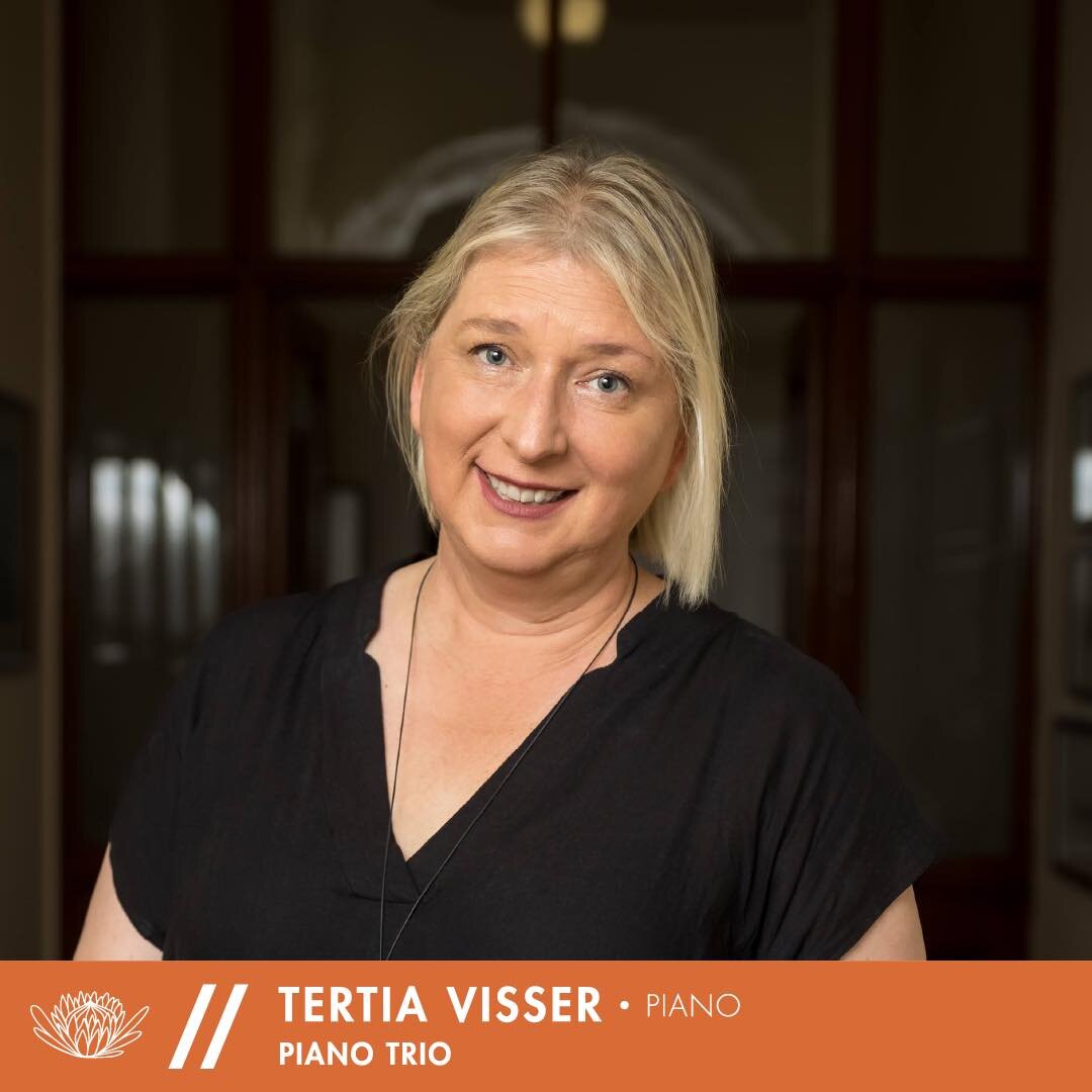 MEET THE MUSICIANS // TERTIA VISSER

Renowned Cape Town-based pianist Tertia Visser cannot wait to perform in the upcoming trio concerts. A truly diverse musician, Tertia has performed as a soloist, chamber music partner, and collaborative pianist at