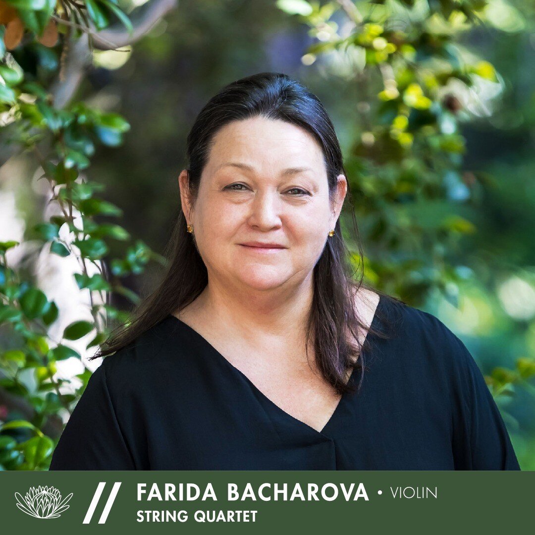 MEET THE MUSICIANS // FARIDA BACHAROVA

Farida Bacharova, a graduate of the Moscow State Tchaikovsky Conservatory and Gnesin Musical Pedagogical College, is one of the foremost violinists in South Africa. She enjoys an active career as an acclaimed s