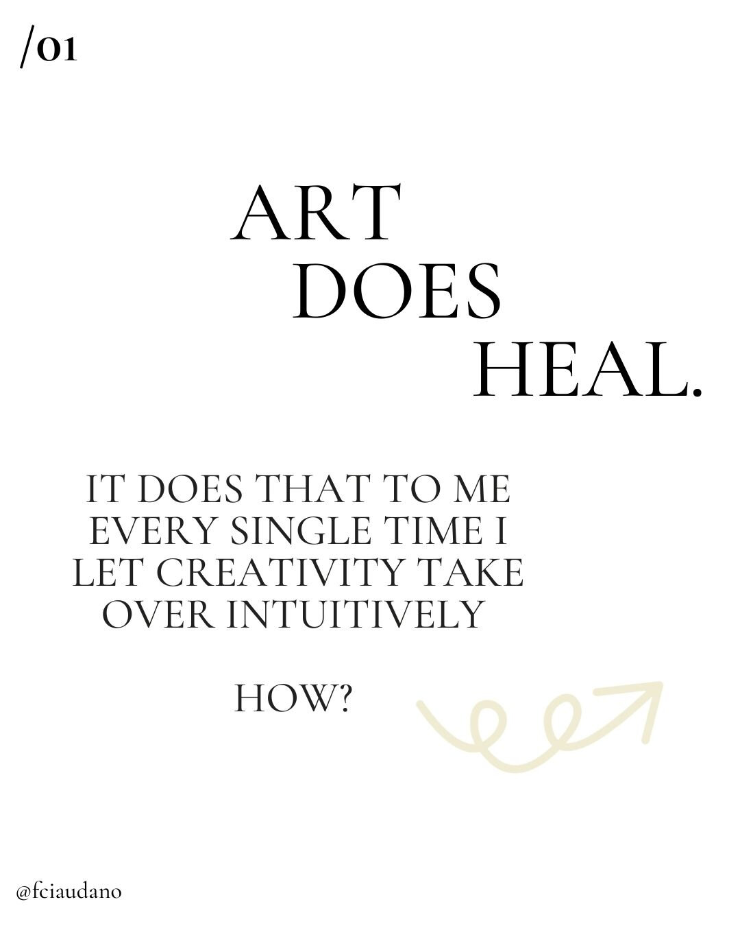Art is a form of medicine. A medicine to the soul.​​​​​​​​
​​​​​​​​
Art heals us by transforming isolation and connecting us to ourselves. We rediscover our true identity thanks to the practice of creating.​​​​​​​​
​​​​​​​​
WHAT ARE THE 3 WAYS ART CA