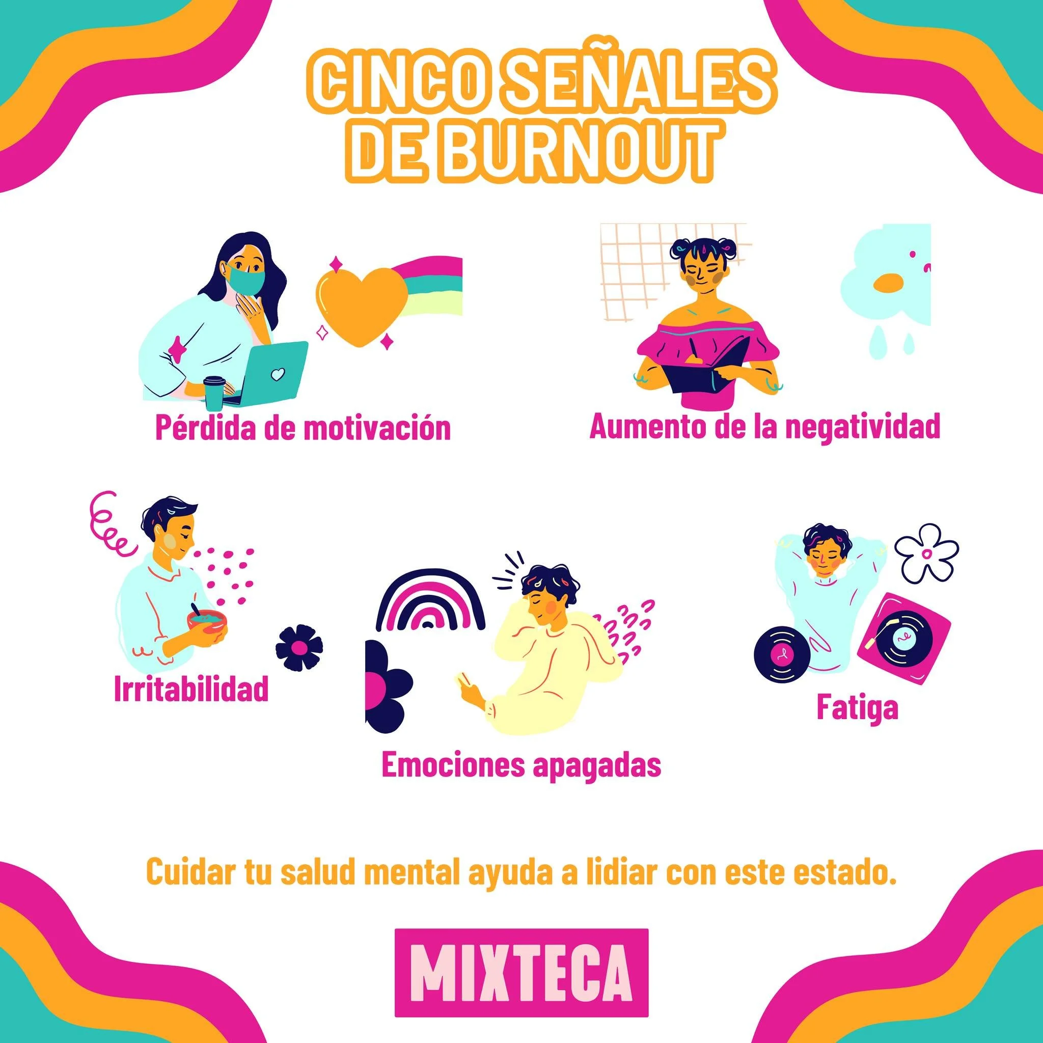 El significado de "burnout" viene del ingl&eacute;s, y quiere decir "estar quemado". El burnout es el agotamiento mental que se padece cuando te sientes emocional, f&iacute;sica o mentalmente exhaustx o "quemadx", y es l