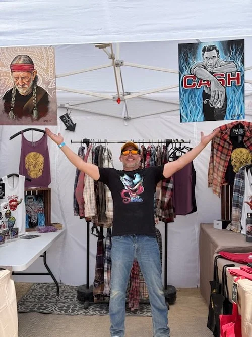 Original Willie & Cash Paintings - Terlingua Nov. 2025