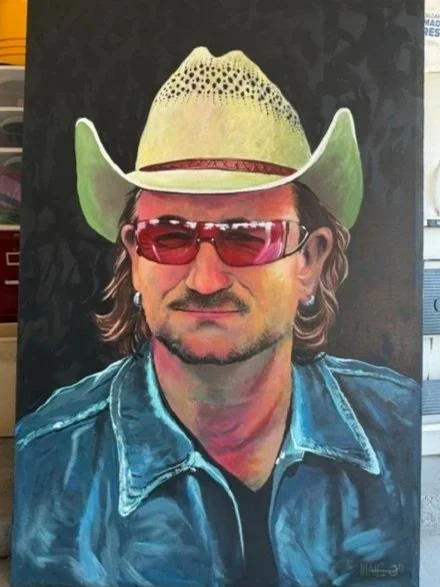 Bono - Acrylic on Canvas 3.5' x 5'