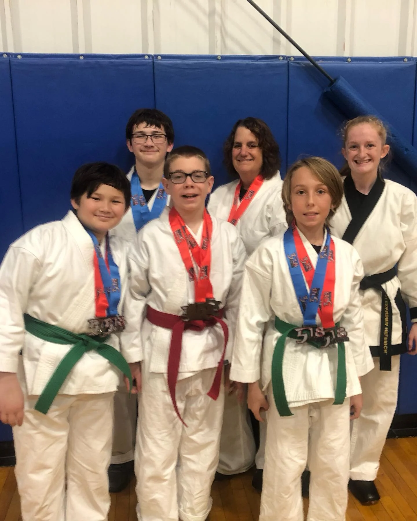 Congratulations to our competitors at the Capital District Karate tournament. 

Lexi ~ 🥇sparring
Cynthia ~ 🥈sparring
Simon ~ 🥇forms 🥇weapons 🥈sparring
Dylan ~ 🥈forms 🥈weapons 🥉sparring
Liam ~ 🥇sparring 🥈forms
Roman ~ 🥇 forms 🥇weapons 🥈sp
