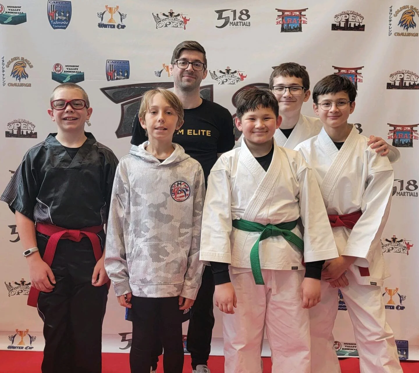 Congratulations to our Karate kids for their performances at the North East Open!

Simon ~ 🥉 forms, dnp in weapons or sparring
Edmund ~ 🥇 sparring, 🥈 forms, dnp weapons
Roman ~ 🥇 sparring, 🥇 forms, 🥇 weapons
Dylan ~ dnp sparring, forms and weap