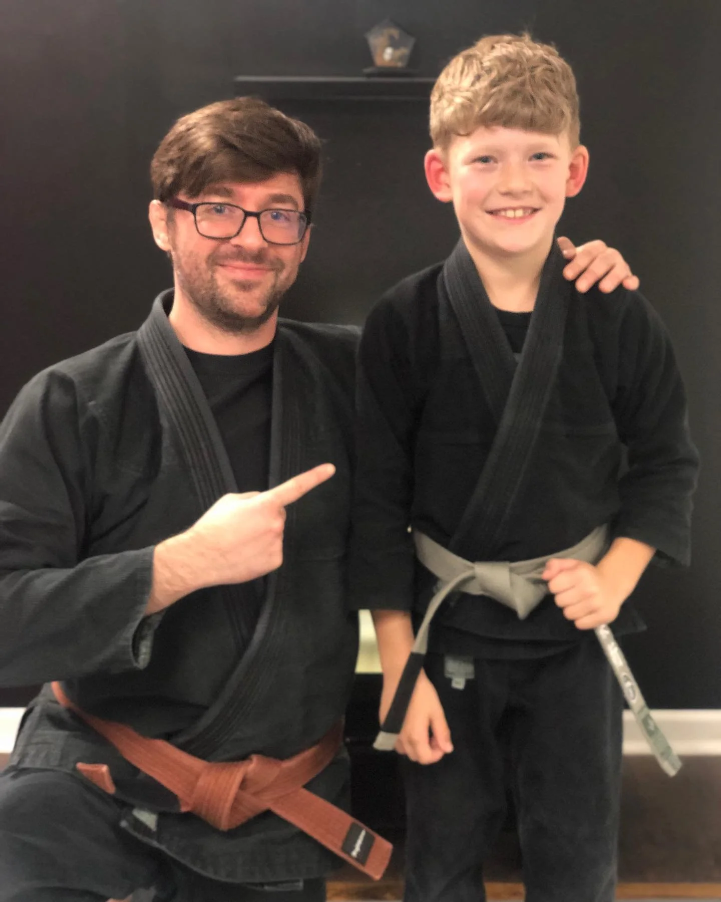 Luke levels up to grey belt in Jiu Jitsu. Great job buddy!!!