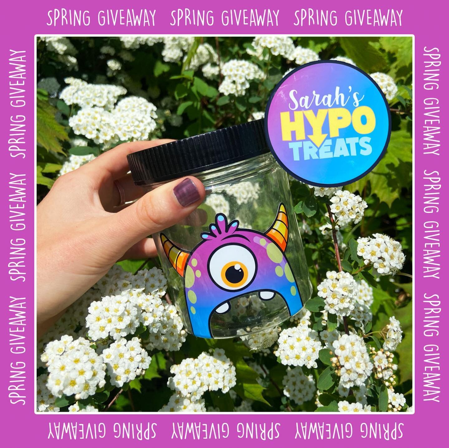 Spring Giveaway! Enter to win a personalized Hypo-Treat jar! Winner will be announced on Friday, May 27th. Here&rsquo;s how to enter -
- Follow @mytype_1 
- Like this post
- Tag a friend in the comments (one tag = one entry)
- For an extra entry, pos