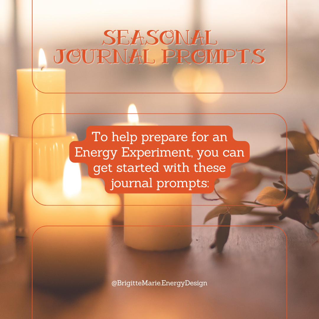 (1/3) Want to make positive change in your life during this season?

An Energy Experiment can help you explore where you are in this current season. And if you’re unhappy with where you currently are, you can come to clarity on what to do to help bri