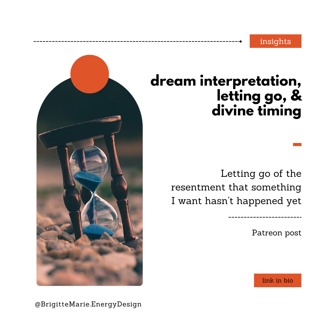 there’s a new story up today about dream interpretation, letting go, & divine timing