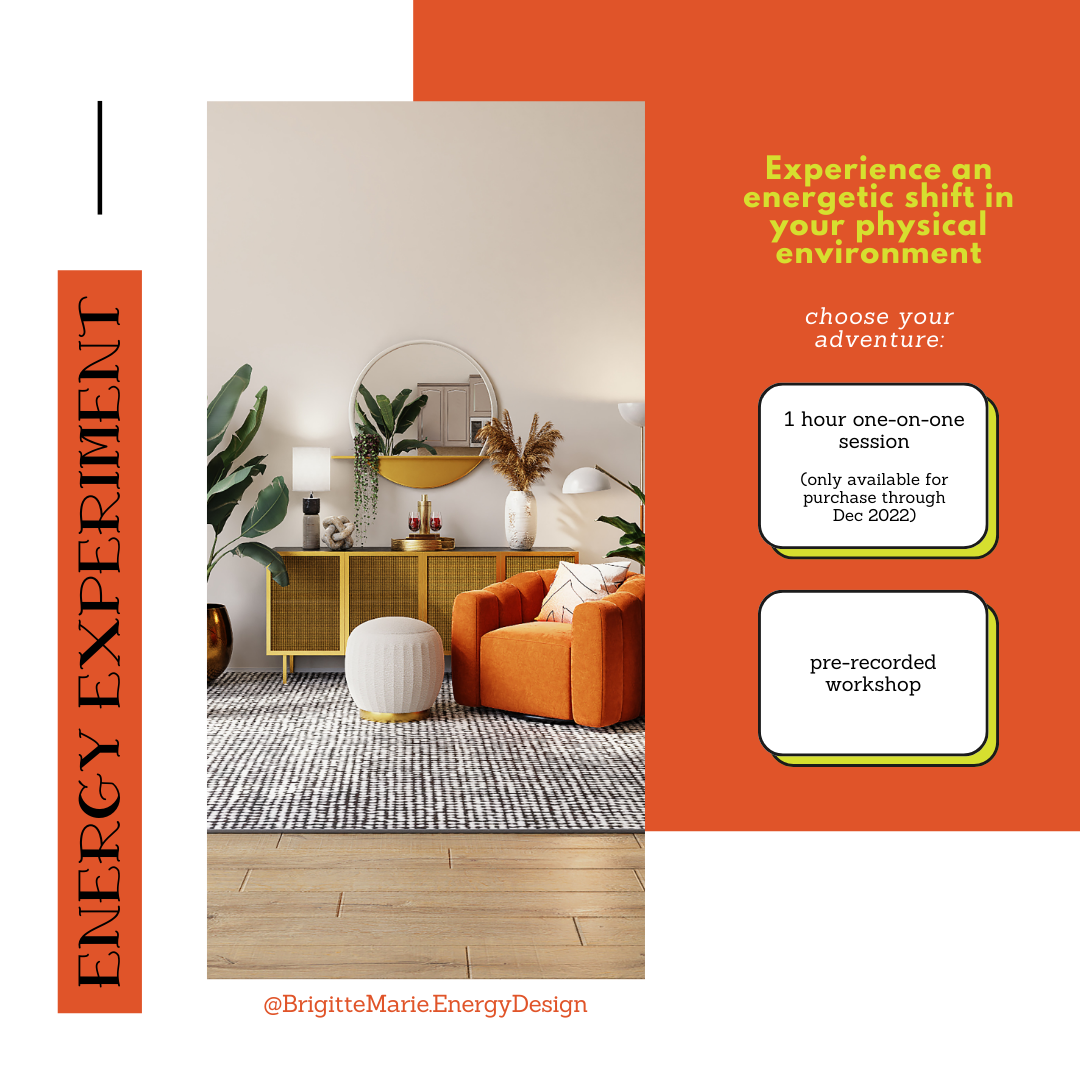 (1/2) the holidays are an excellent time to do an Energy Experiment. with all the chaos going on, it feels really good to give your home a reset. 

either before you have all those people in your house, or afterwards when everything has died down a l