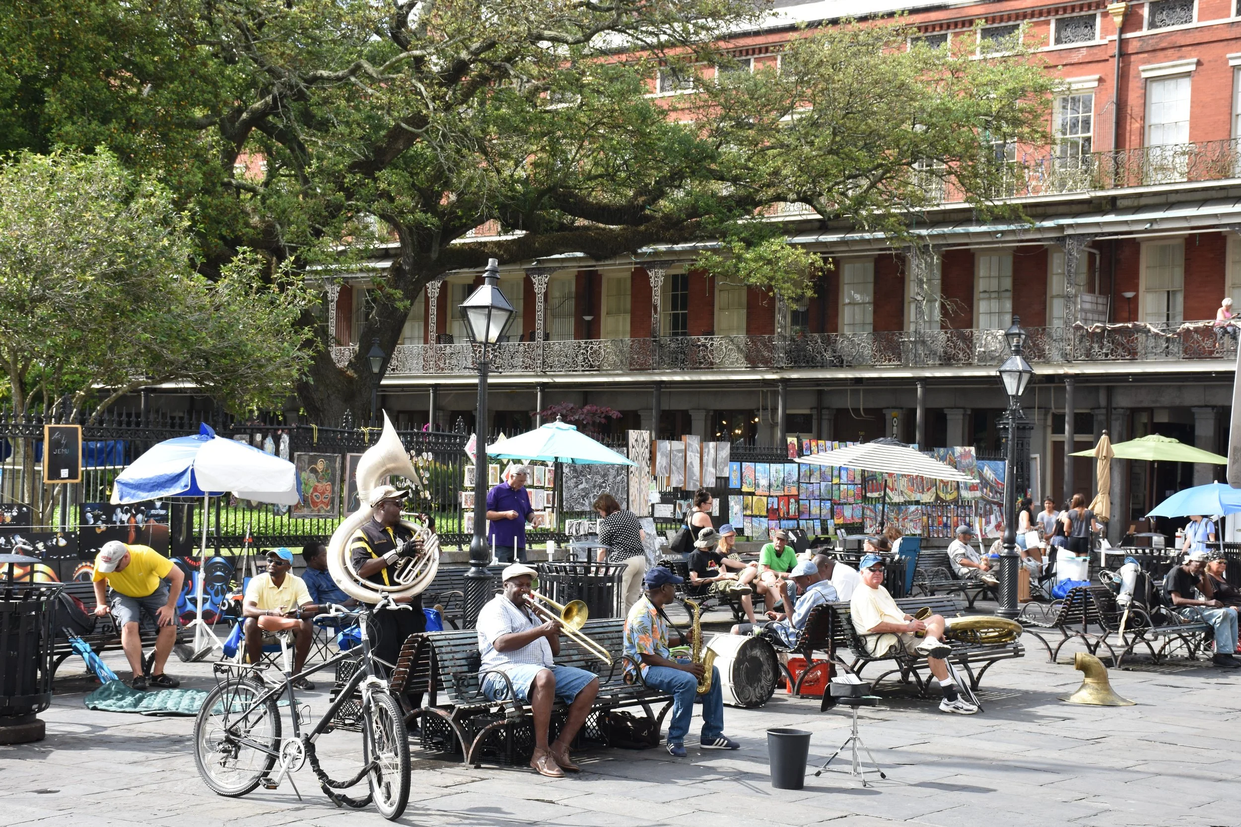 Musicians at Jackson Square, New Orleans