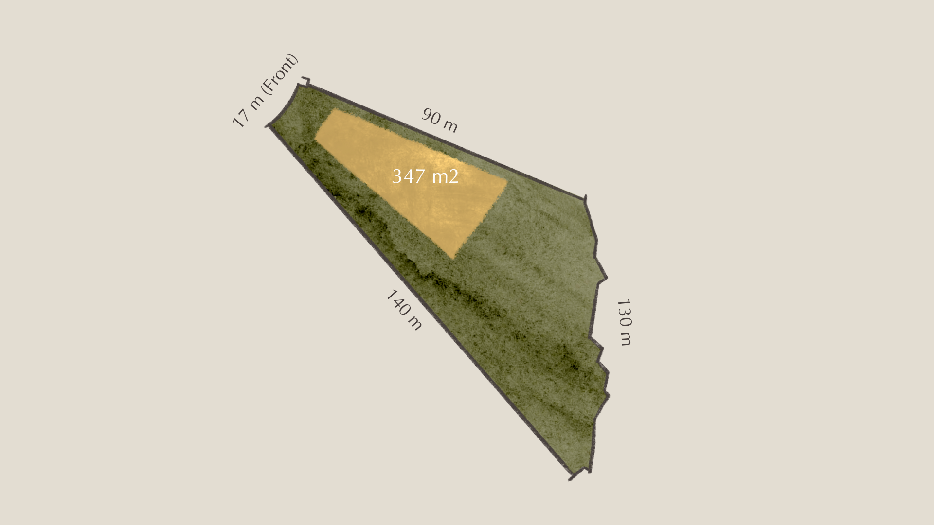 Map of Homesite 15 in Nosara, Costa Rica