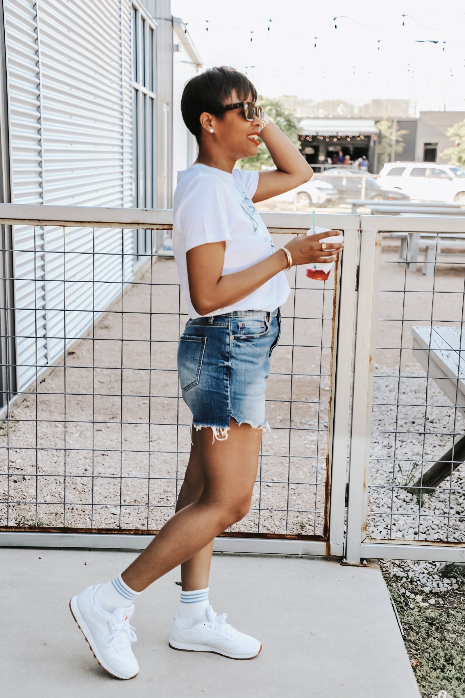 Four Ways To Style Daze's Denim High Rise Shorts — Mary's Little Way