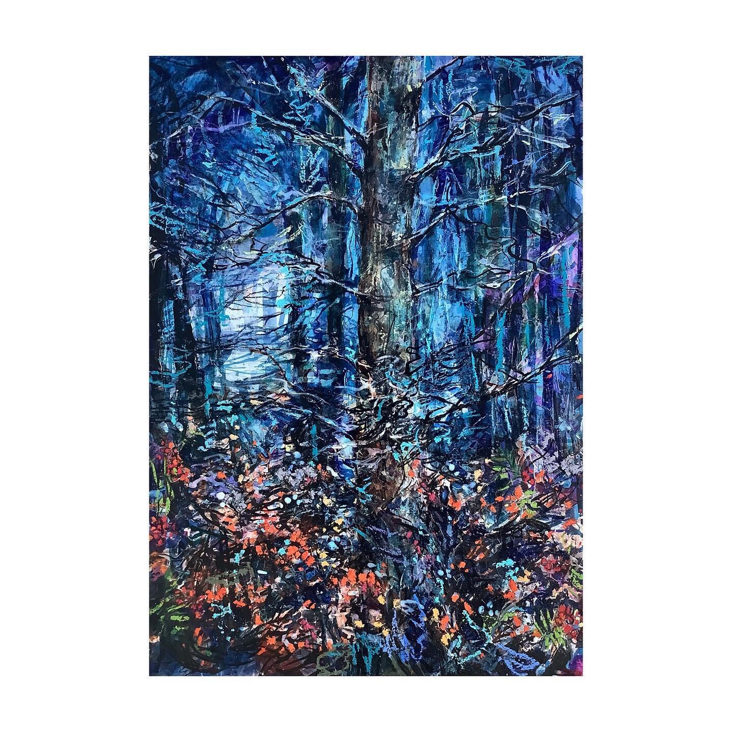 &lsquo;You Cannot Feel the Rain&rsquo;, mixed media on board, 27.9cm x 42cm

Thank you @hicks.07 for letting me use your beautiful, intensely blue forest photograph as reference and inspiration for this painting. All your woodland photographs are jus