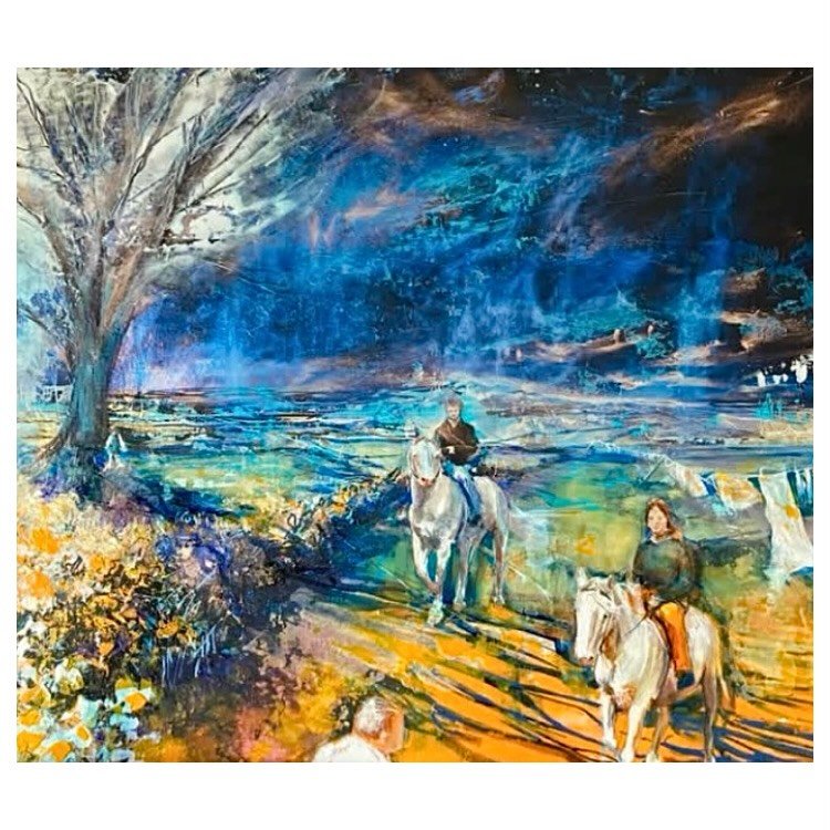 Some Christmases are not happy ones. 

A painting of childhood memories and a poem for the last days of my Dad: 

The Laughing Heart

your life is your life
don&rsquo;t let it be clubbed into dank submission. 
be on the watch. 
there is a light somew