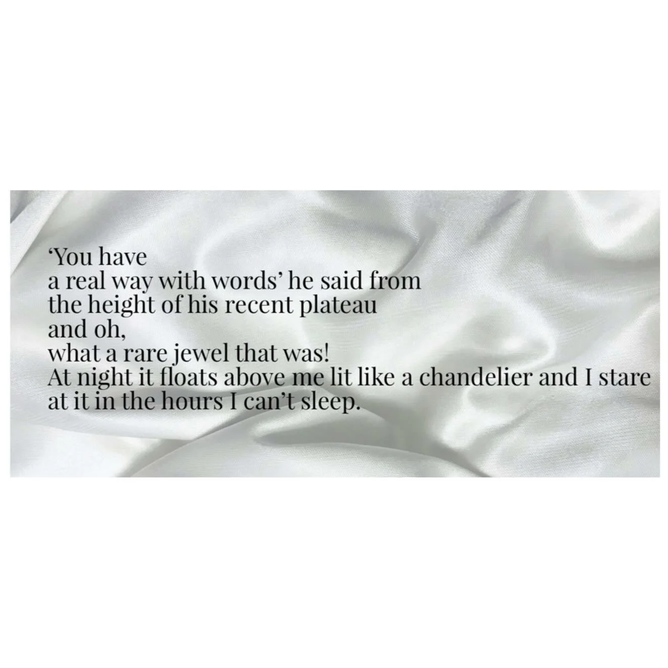 1) For those who have a parent who rations/rarely gives compliments. 

(Excerpt from a longer piece of writing. If you have asked to be included in my address book I&rsquo;ll be sending it to you alongside examples of new artwork as part of my 2026 u