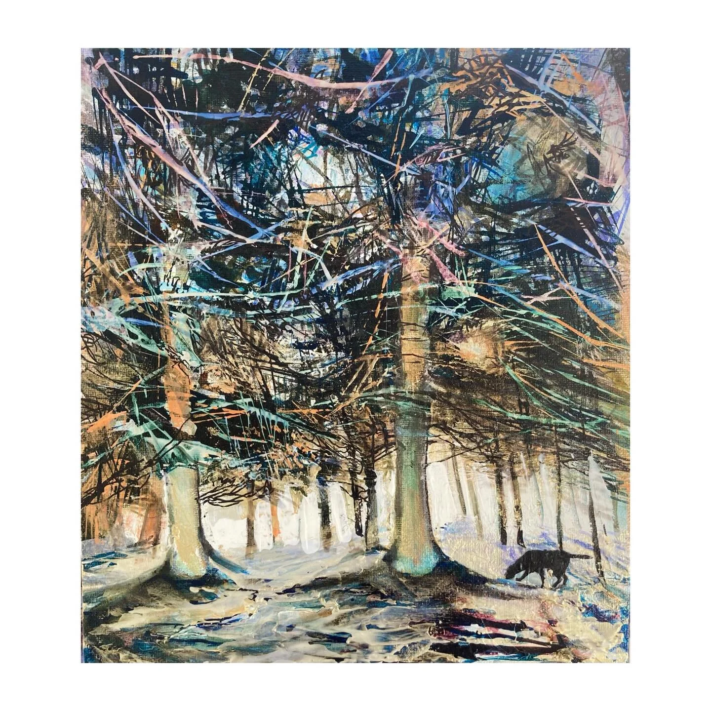 Small sketch from the studio this week: 

&lsquo;There&rsquo;s Still Magic&rsquo; 
Original mixed media on board, 
21cm x 29.7cm
2026

Happy weekend!

Dx 

#originalart #newwork #newpainting #inthestudio #artlife