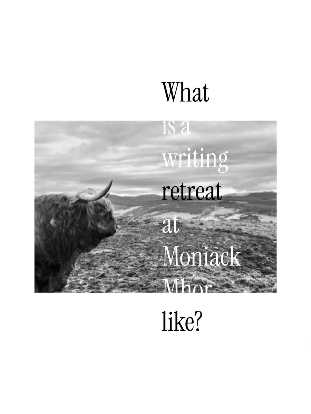 Part of the Scottish Book Trust New Writers Award is getting the opportunity to go on a writer&rsquo;s retreat at Moniack Mhor. 
I was away all last week at Moniack and what an absolute revelation and a joy it was! 

I learned so much and had such in