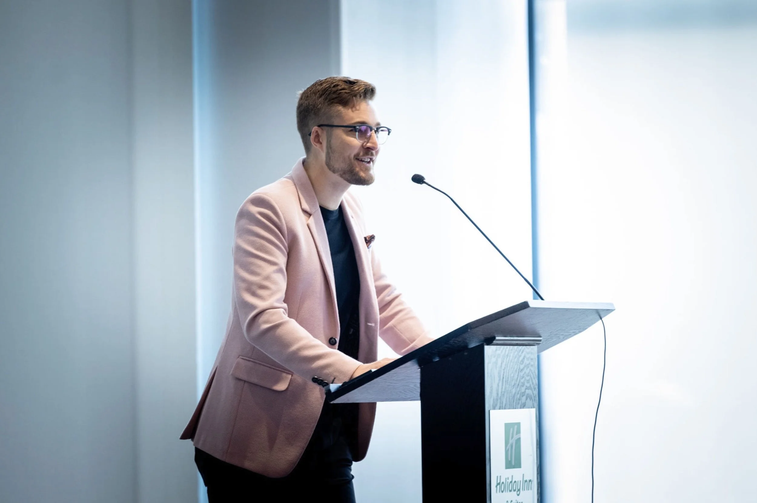 Nicholas Belliveau hosting the PRIMA event 2024