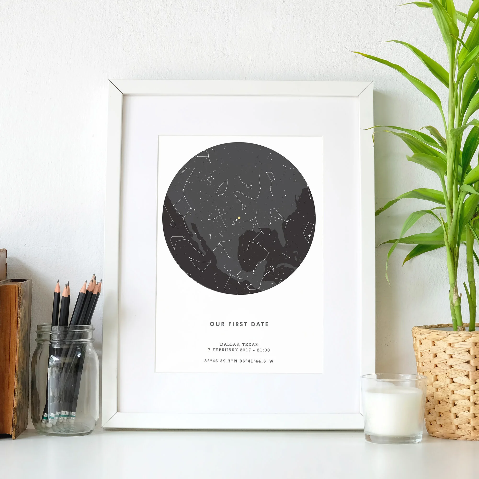 Personalised Star Map Print