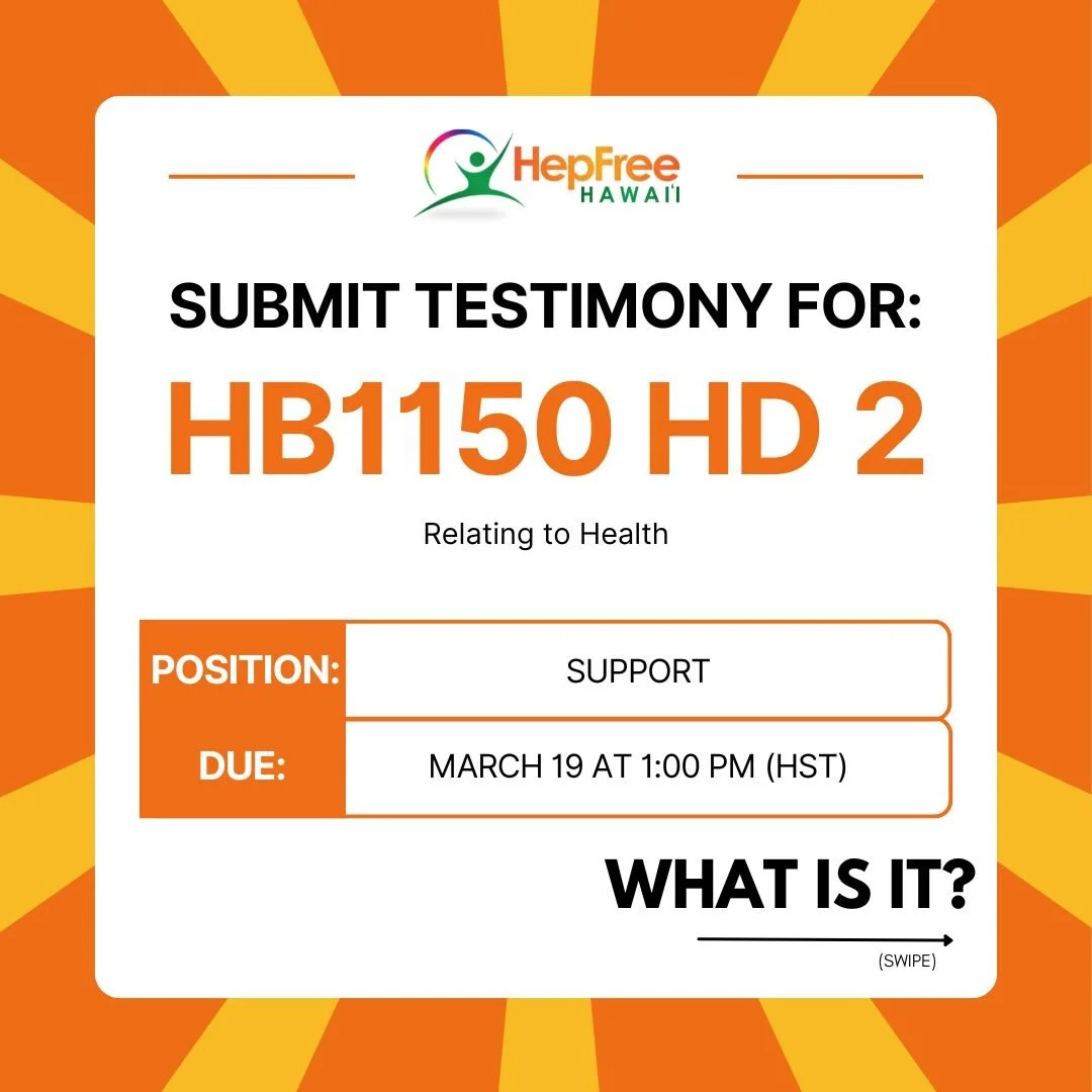 🚨 CALL TO ACTION 🚨

Support HB1550 HD2 &mdash; a step toward harm reduction by excluding drug testing supplies from paraphernalia laws and helping protect community health.

🗓 Submit testimony by: March 19 at 1 PM (HST)
🗣 Hearing: March 20 at 1 P