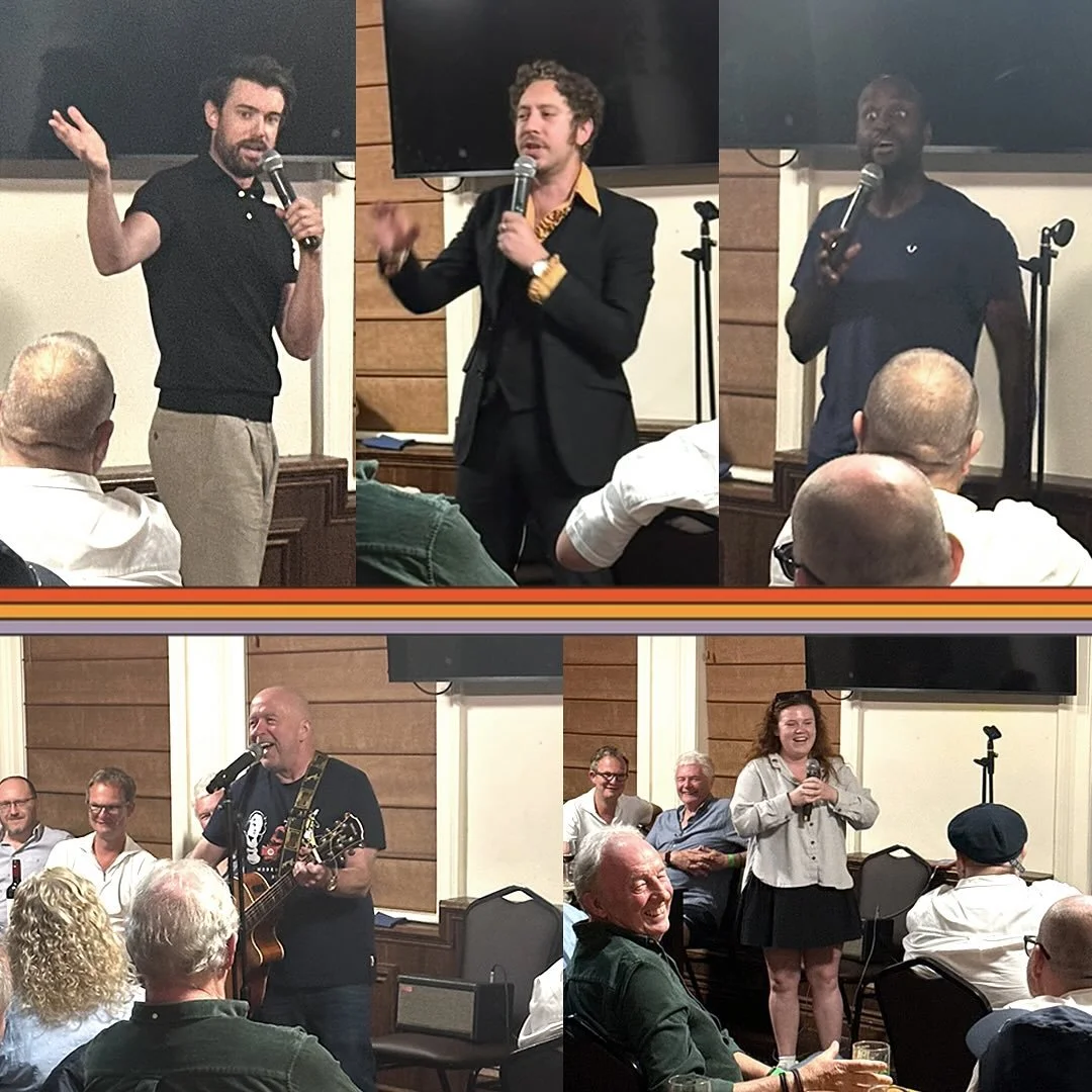 A cracking lineup last night! Jack Whitehall, Michael Akadiri, Daisy Roberts, the fantastic Steve Gribbin, ace MC Dave Ward and myself, all smoking it at the Civil Service Club London. X