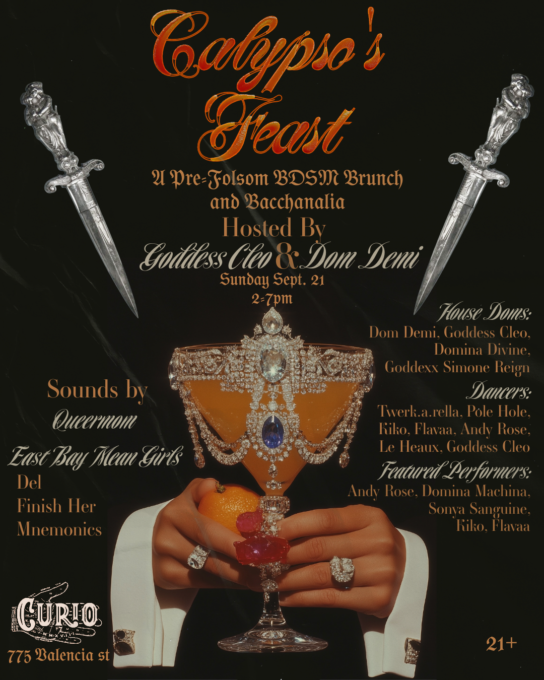 Calypso's Feast: a Pre-Folsom BDSM Brunch